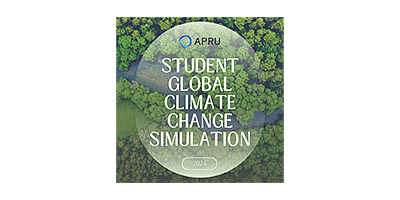 APRU student global climate change simulation graphic