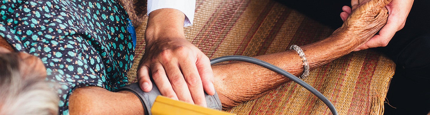 measuring blood pressure