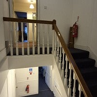 London flat stairs